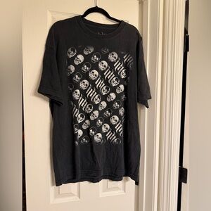 Black Skull Graphic Men's T-Shirt XL